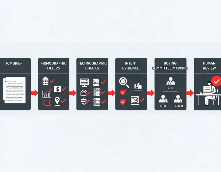 Layered account research pipeline inside an AI agent